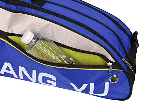 6 Sticks Racquet Tennis Bag Waterproof Badminton Racket Cover Case Duffle Single Shoulder Racket Carry Bag with Shoes Storage Oxford Nylon Sports Euipments Handbag Large Capacity Racquetball Backpack