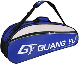 6 Sticks Racquet Tennis Bag Waterproof Badminton Racket Cover Case Duffle Single Shoulder Racket Carry Bag with Shoes Storage Oxford Nylon Sports Euipments Handbag Large Capacity Racquetball Backpack