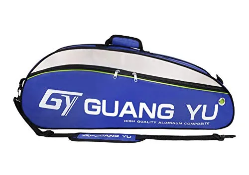 6 Sticks Racquet Tennis Bag Waterproof Badminton Racket Cover Case Duffle Single Shoulder Racket Carry Bag with Shoes Storage Oxford Nylon Sports Euipments Handbag Large Capacity Racquetball Backpack