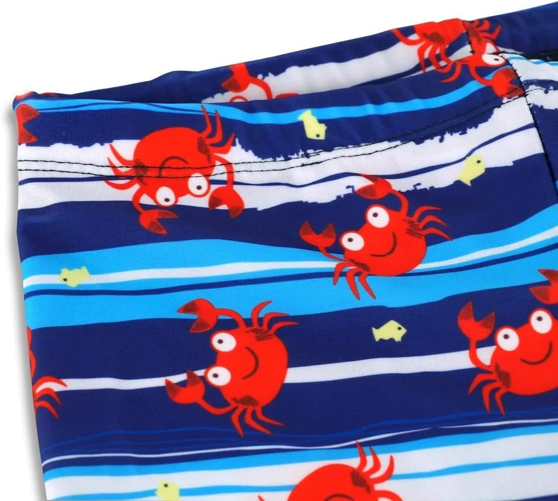 Baby Little Boys 2-10T Summer Swimwear Two Piece Rash Guard Bathing Suits Sun Protection Swimsuits Beachwear