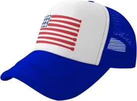 Baseballs Bat America Flag of American Mesh Trucker Hats Men Women Baseball Caps