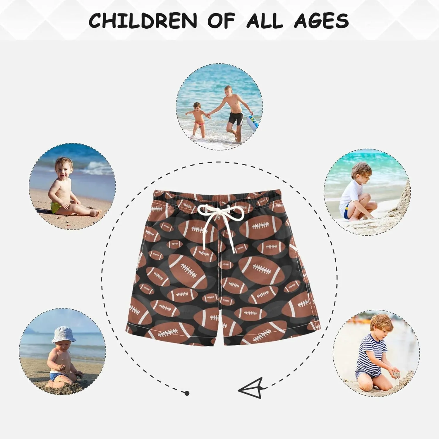 Boys Swim Trunks Toddler Boy Swim Board Shorts Swimwear Kids Beach Swimsuit Bathing Suits