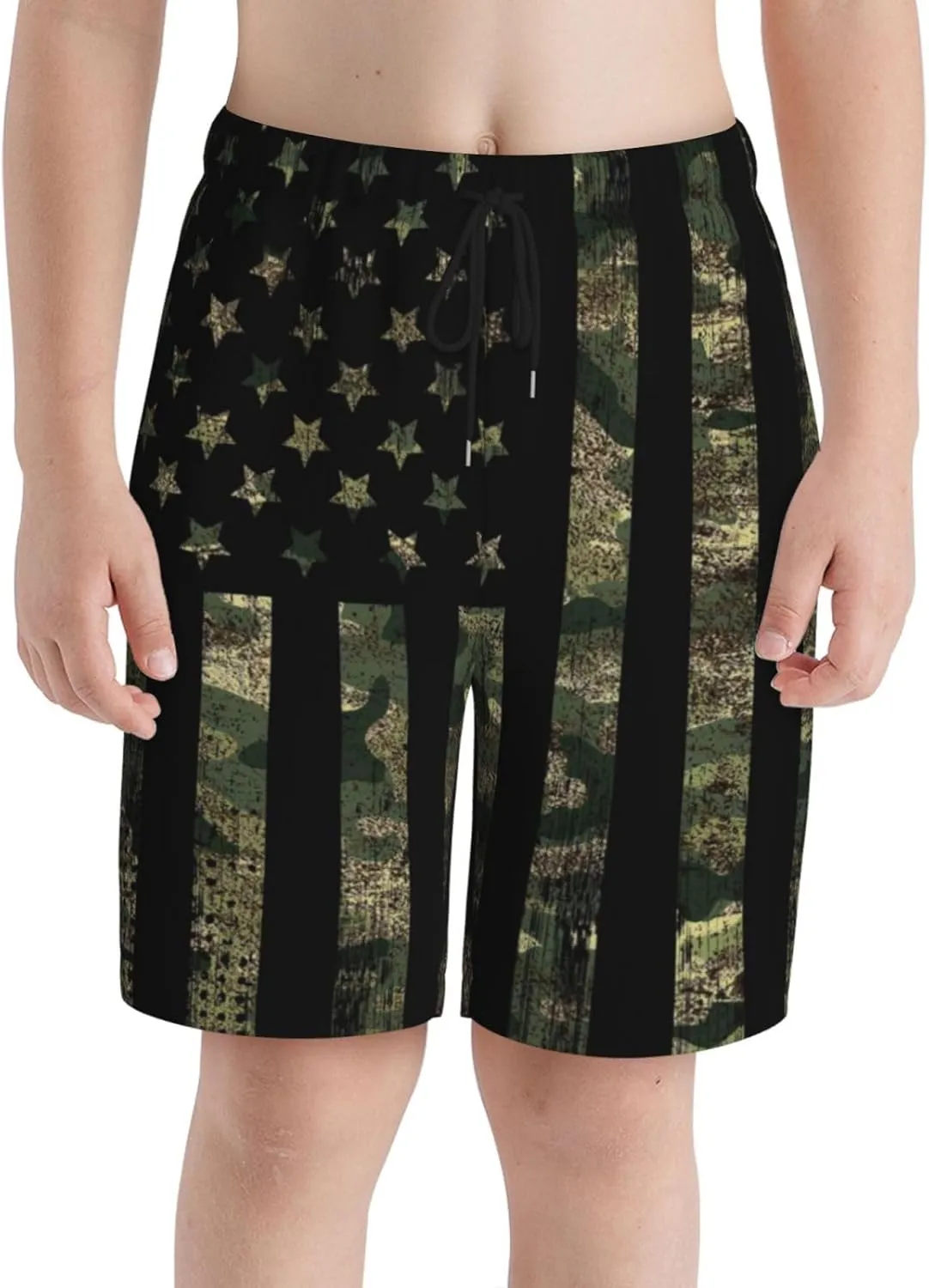 Boys Swim Trunks with Compression Liner Swim Shorts Swimwear Quick Dry Boy Bathing Suit Beach Swimsuit Toddler
