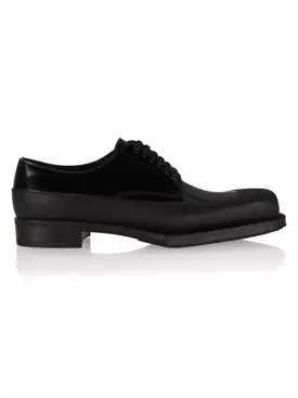Brushed Leather Derby Loafers