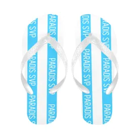 Cabana Cove Blue Striped Flip-Flops