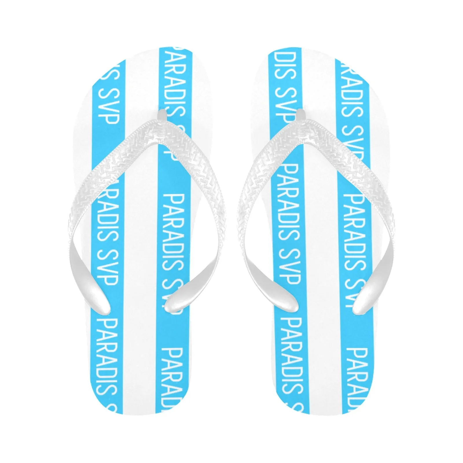Cabana Cove Blue Striped Flip-Flops