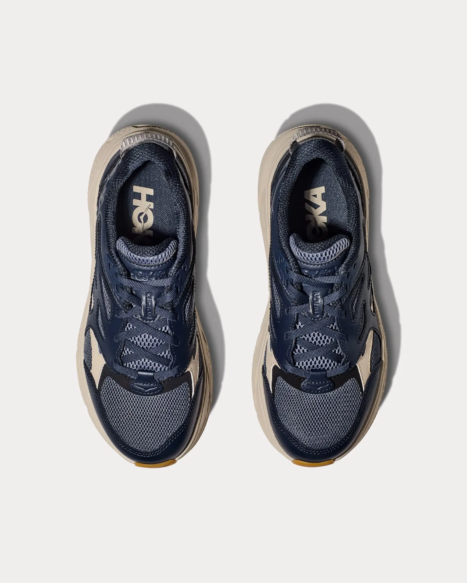 Clifton L Varsity Navy / Sesame Running Shoes