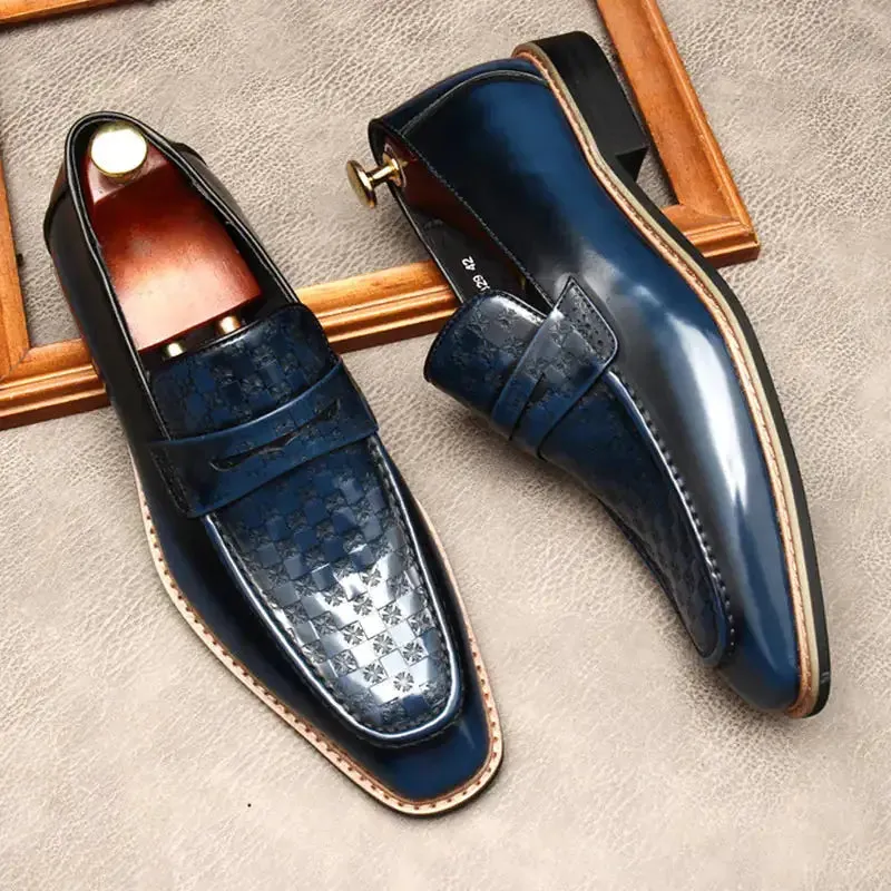 Elegant leather alligator print Loafers - Crocodile pattern