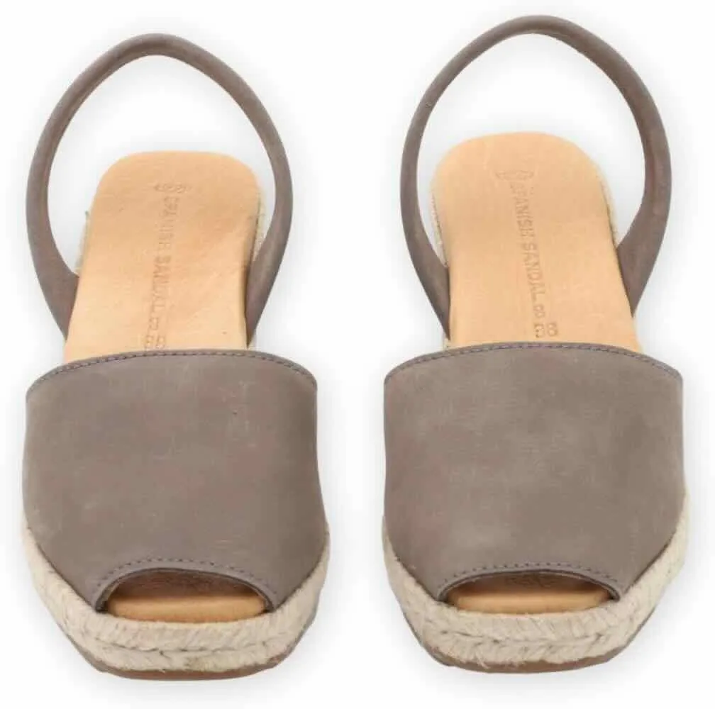 Espadrille Wedges for Women  Dressy Soft Leather Peep Toe Womens Wedge Sandals, Casual Summer Slip on Espadrilles