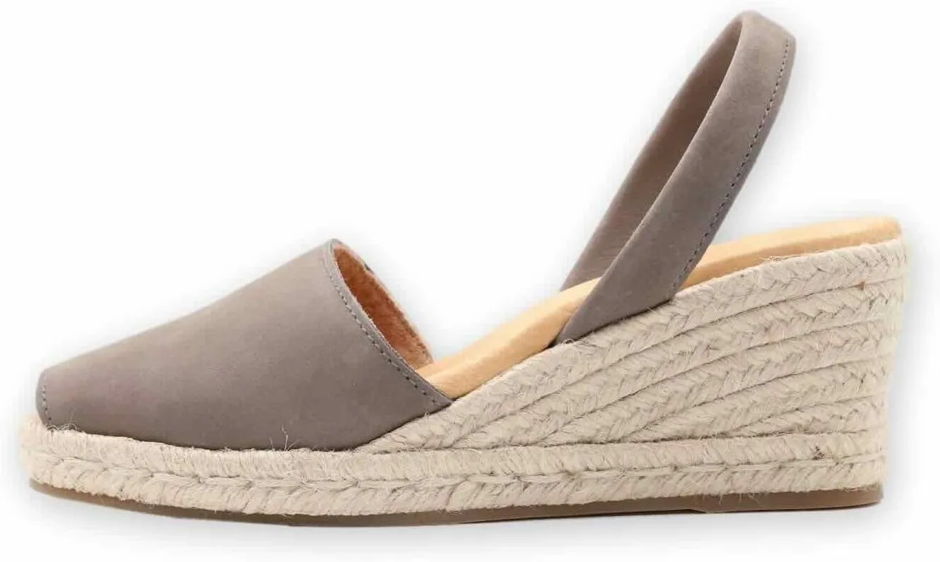 Espadrille Wedges for Women  Dressy Soft Leather Peep Toe Womens Wedge Sandals, Casual Summer Slip on Espadrilles