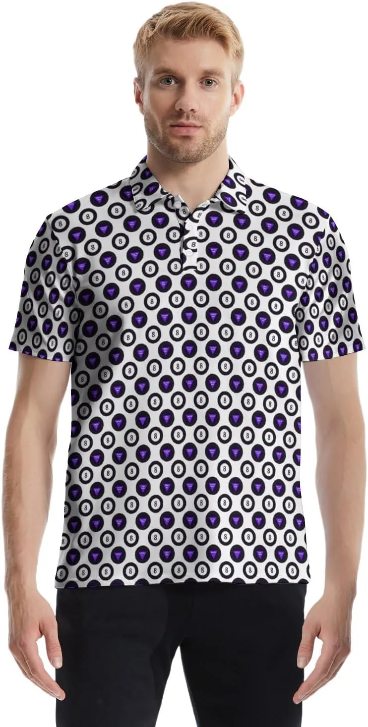 Golf Polo Shirts for Men Athletic Golf Polos Short Sleeve Performance Golf Shirts