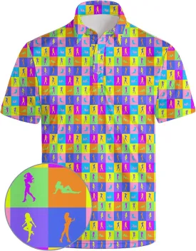Golf Polo Shirts for Men Athletic Golf Polos Short Sleeve Performance Golf Shirts