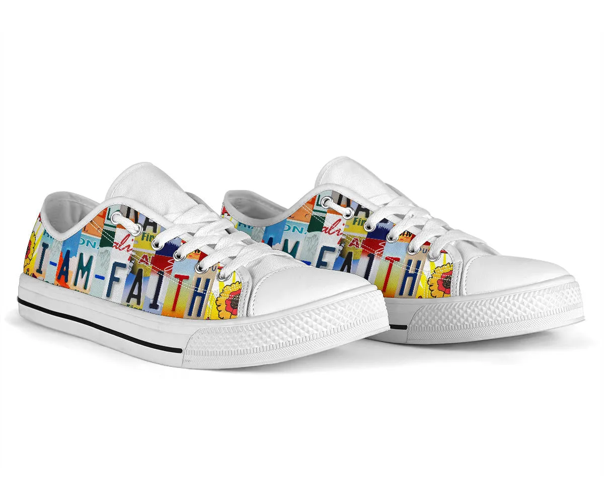 I Am Faith Custom Low Top