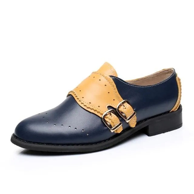 Leather Casual Designer Vintage Oxford Flat Handmade Shoes