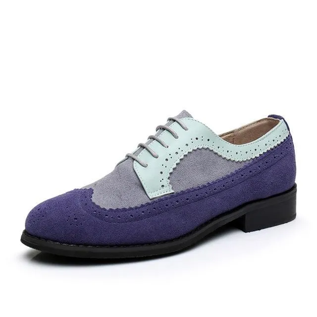 Leather Casual Designer Vintage Oxford Flat Handmade Shoes