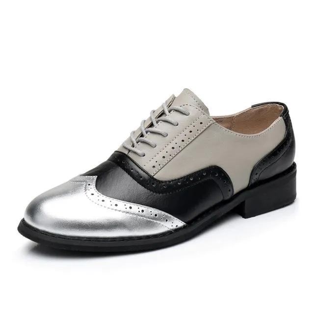 Leather Casual Designer Vintage Oxford Flat Handmade Shoes