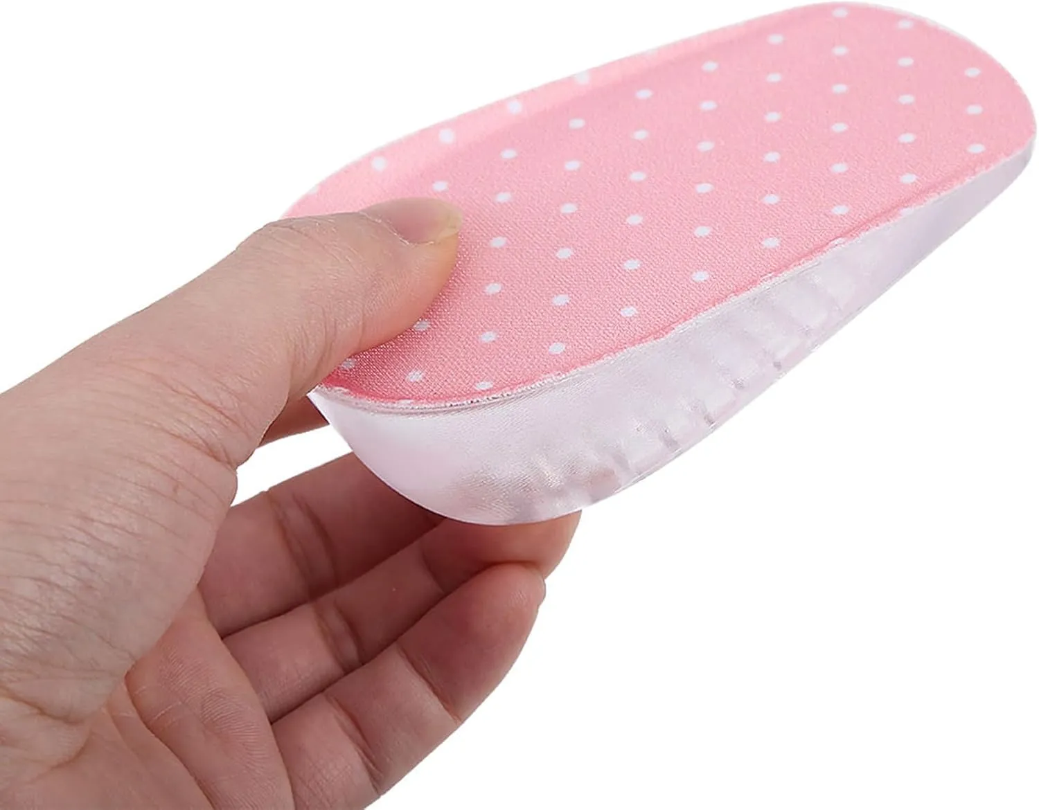 Magnifying Insoles, Silicone Gel Adhesive Insoles Height Increase Orthopedic Foot Arch Support Heel Shoes Shoe Insoles Height Increase Insoles Orthopedic Heel Lift Inserts (3.5cm-Pink)
