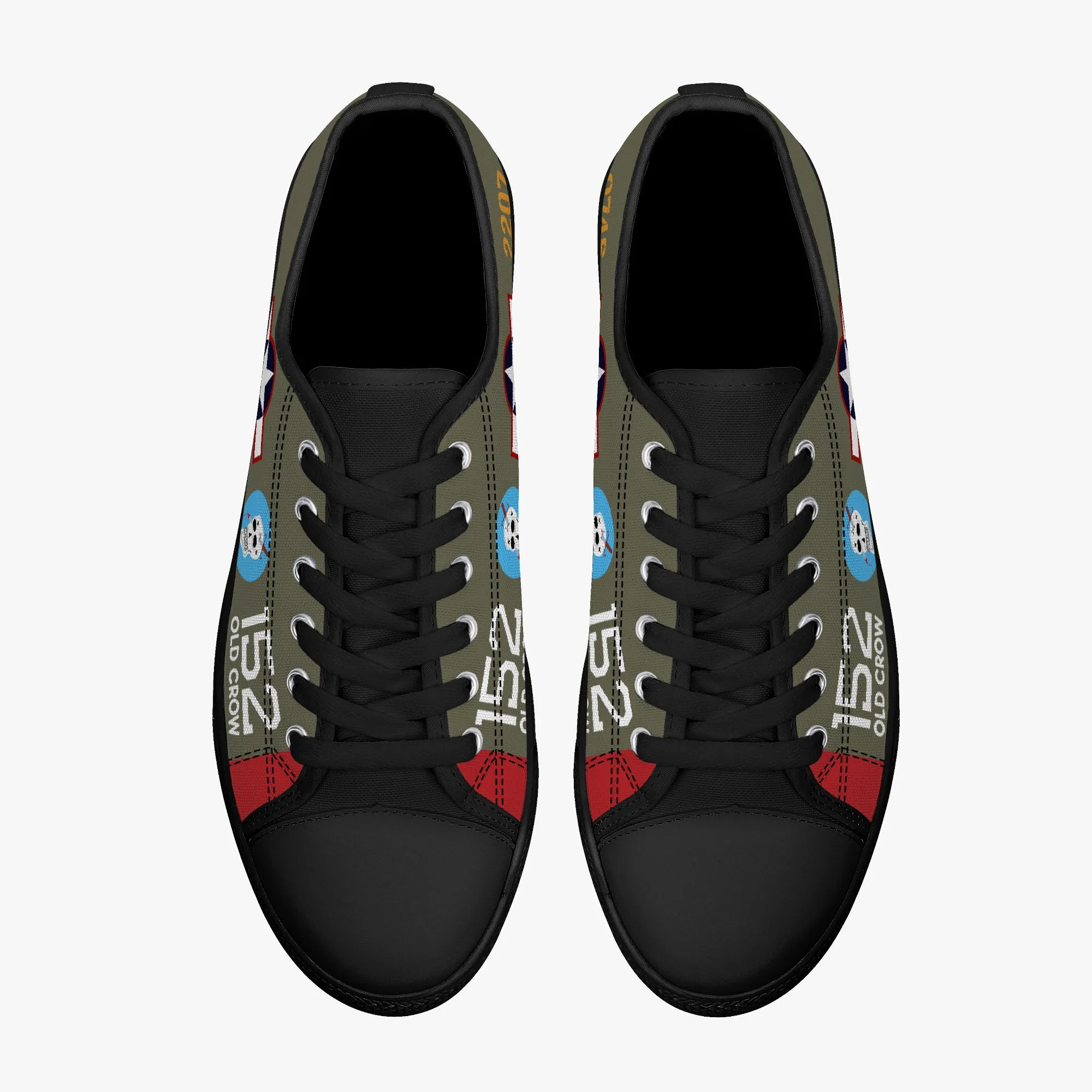 P-39 “Old Crow” Low Top Canvas Shoes