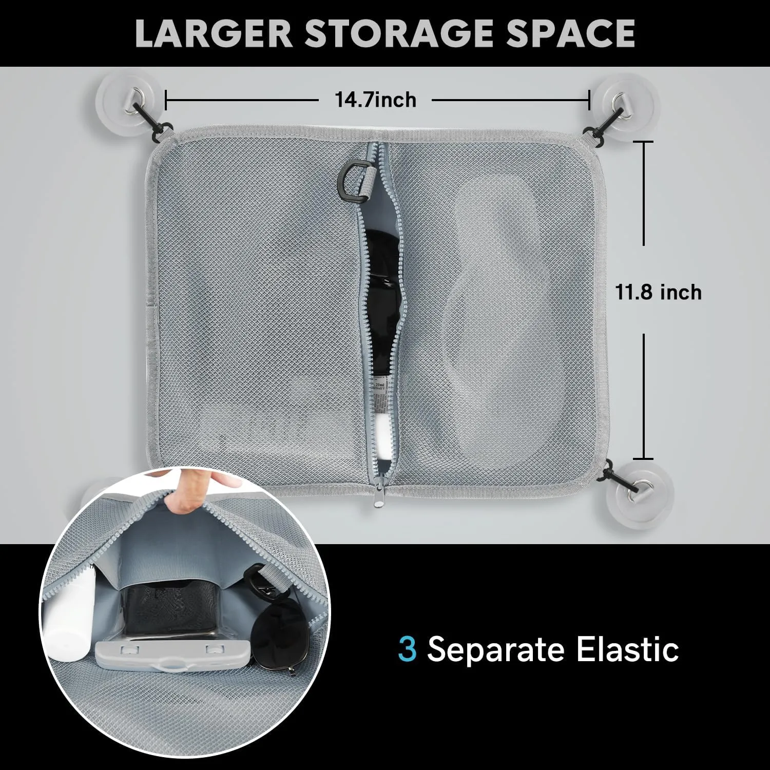 Paddle Board Deck Bag, Sup Accessories Mesh Storage Deck Bag