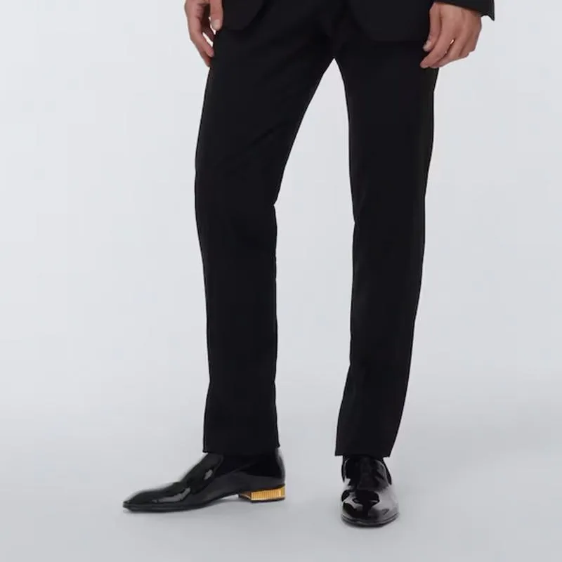 Patent Loafers Plain Leather Slip-On Flat