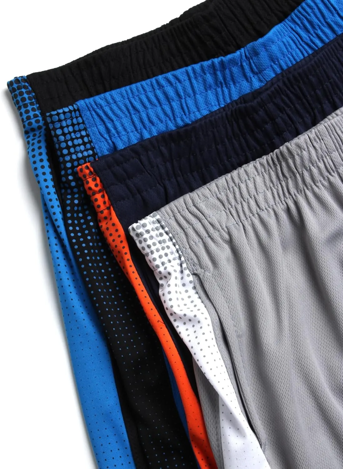 Pro Athlete Boys Basketball Shorts - 4 Pack Mesh Athletic Shorts for Boys - Gym Shorts for Workout and Running (Size: 5-16)