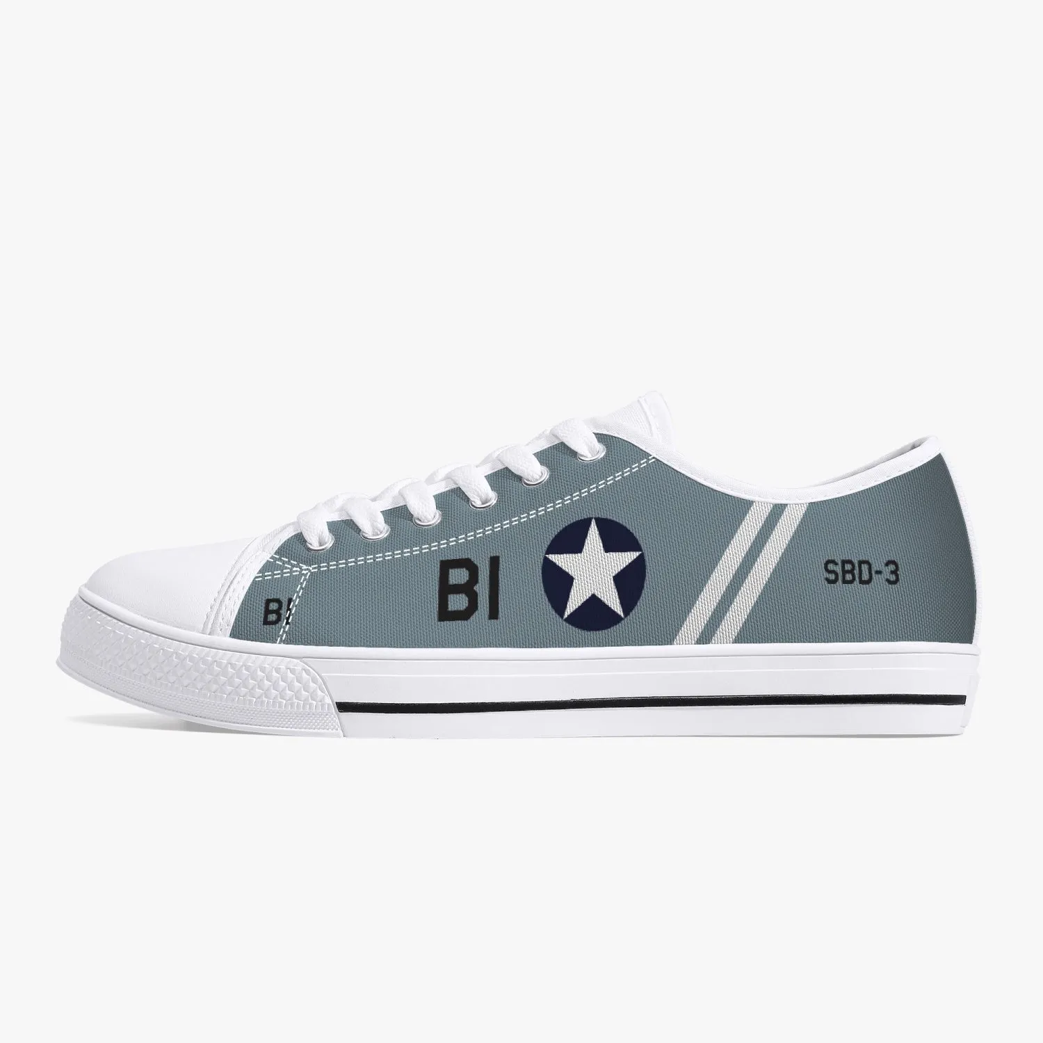 SBD Dauntless "Black B1" Low Top Canvas Shoes