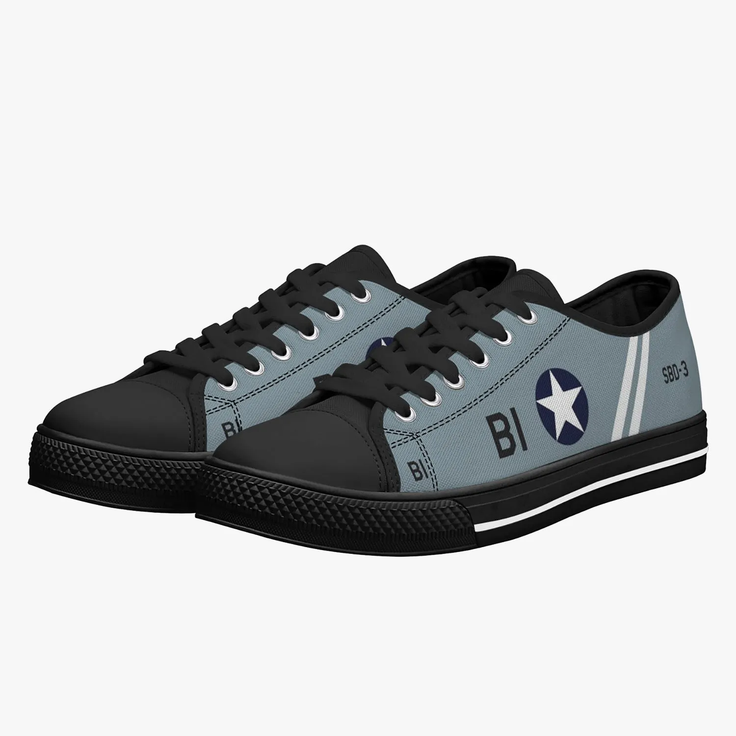 SBD Dauntless "Black B1" Low Top Canvas Shoes