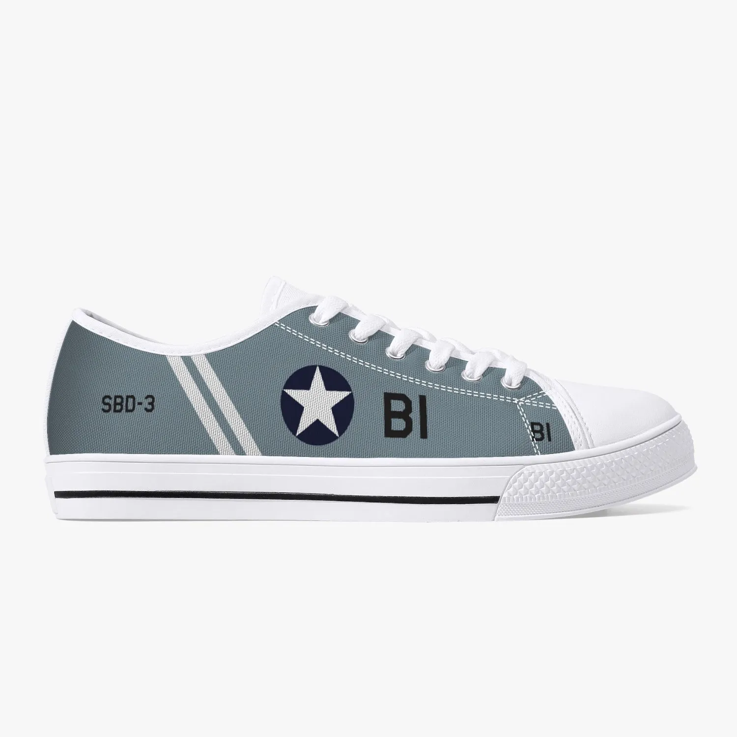 SBD Dauntless "Black B1" Low Top Canvas Shoes