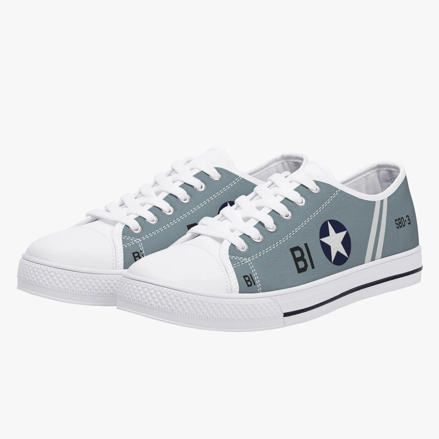 SBD Dauntless "Black B1" Low Top Canvas Shoes