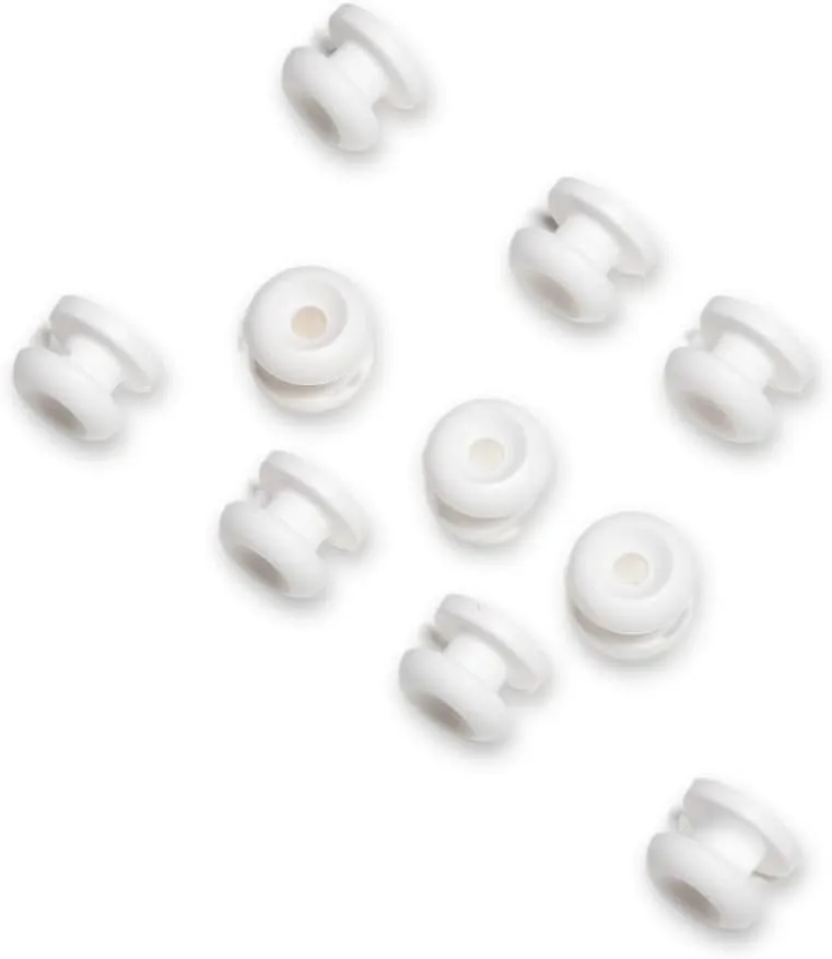Stayput White Attachment Knobs - 10 Pack, Knobs are Used with Shock Cords for Canvas which are Sold Separately