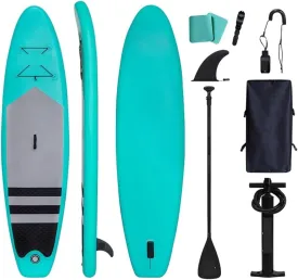 Surfboard Inflatable Sup Paddle Board White Water Touring Racing Paddleboard Sea Surfing Sub Surfboard Professional Paddling Outdoor Recreation (320greenupgrade)